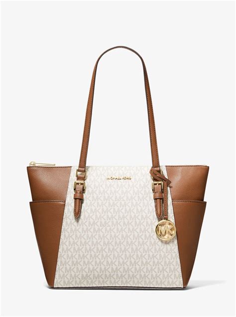 michael kors charlotte signature large top zip tote|mk charlotte 3 in1.